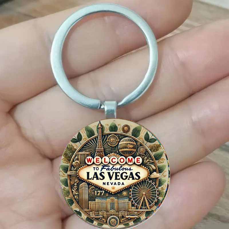 Vintage Vegas Fashion - ヴィンテージのラスベガスのキーホルダーは、ユニークなギフトアイデアを持つ家族に最適で、贈り物としても完璧です。