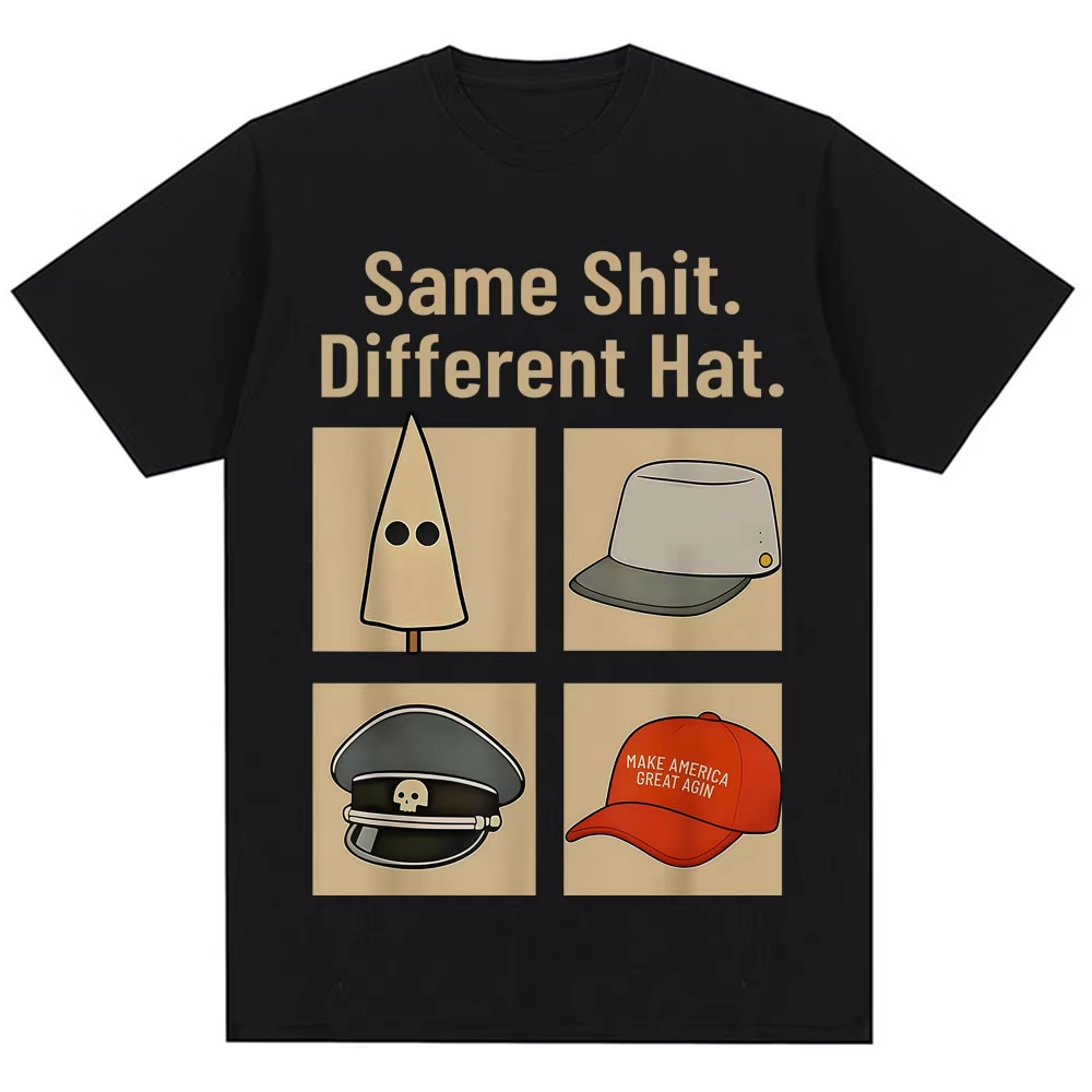 Vintage Fashion Hats - 面白い同じクソ別の帽子ミームグラフィック Tシャツ男性女性ユーモアヴィンテージノベルティ Tシャツオーバーサイズ綿 100% カジュアル T