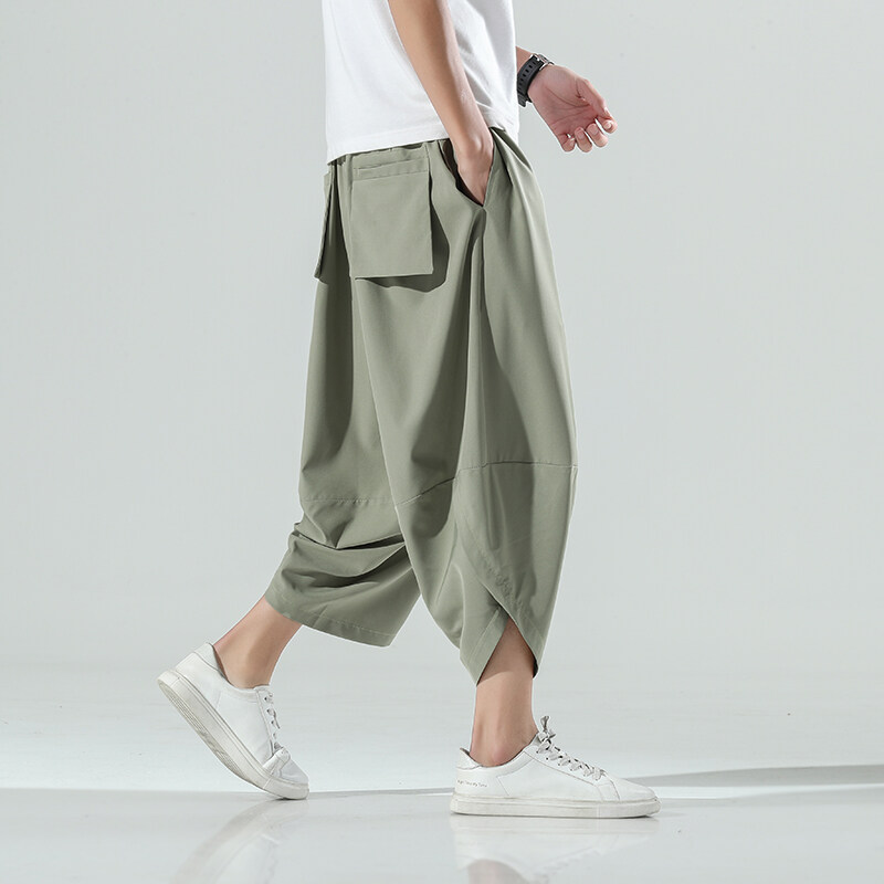 Retro Track Pant - 2025年夏 メンズ 中華風 ハーレムパンツ メンズ 原宿系