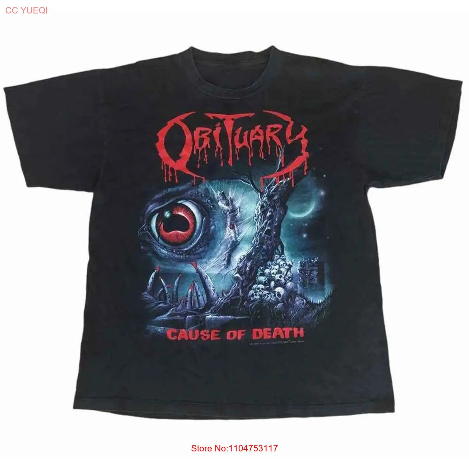 Vintage Fashion Obituaries - ヴィンテージ 90年代 オビチュアリーヤンプス アメリカン デスメタルバンド Tシャツ