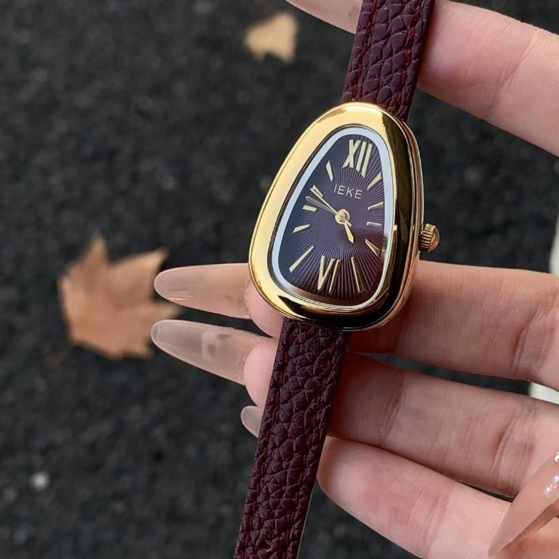 Vintage Fashion Watches - LEKE アンコラ レッド ヴィンテージ ファッション スネークヘッド