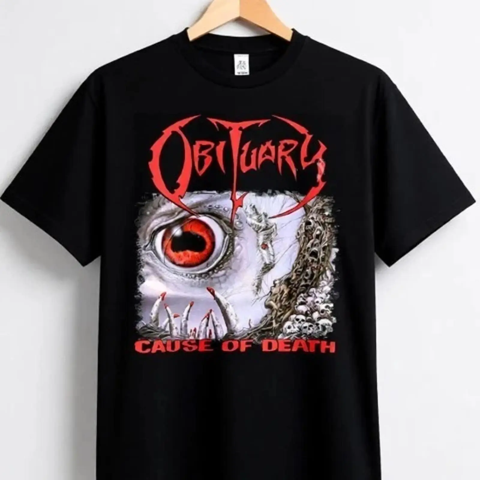 Vintage Fashion Obituaries - Tシャツ 著名な人物の死因 綿製 新品 スラッシュメタル ヴィンテージ