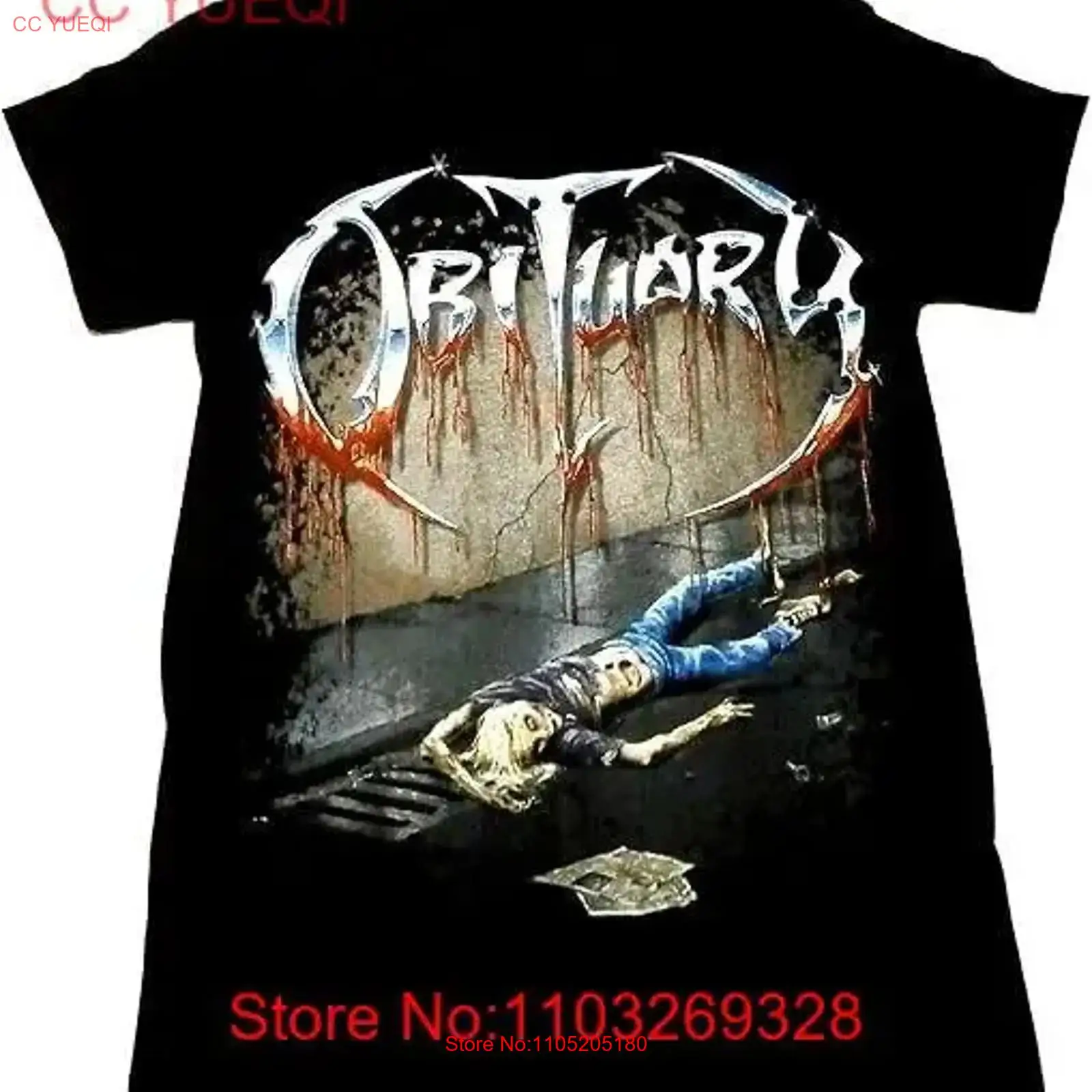 Vintage Fashion Obituaries - Vtg OBITUARY バンド T シャツ 大人サイズ