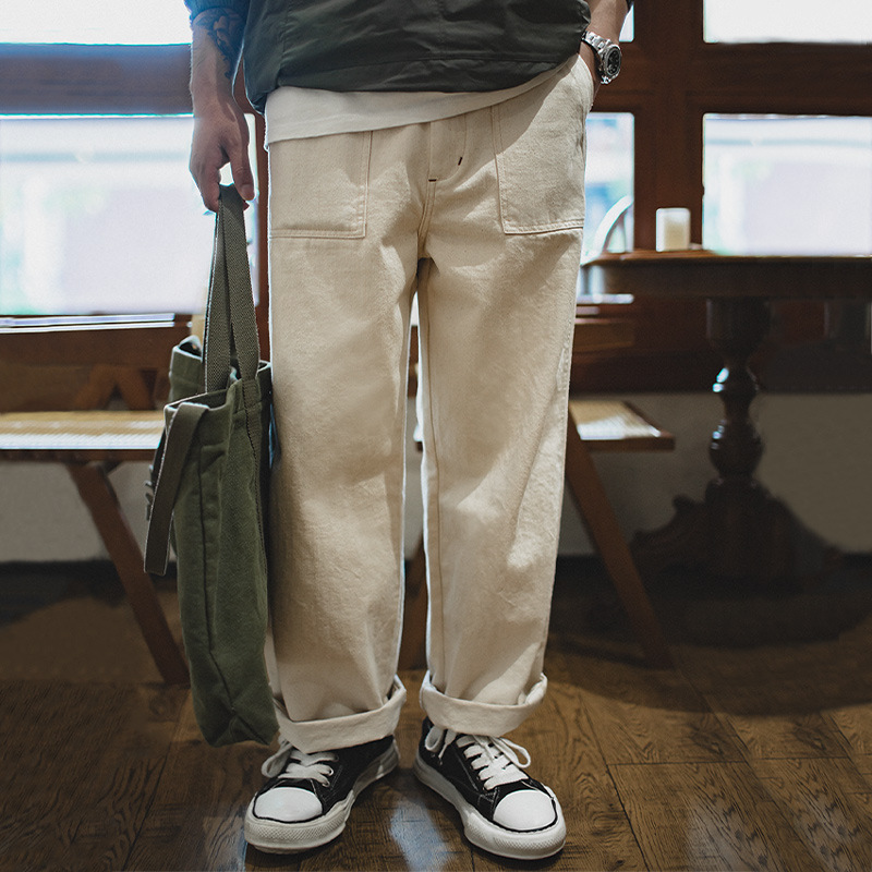 Levis Jeans 501 - マデン メンズ ヴィンテージ 11.2オンス ホワイト コットンシードシェルジーンズ