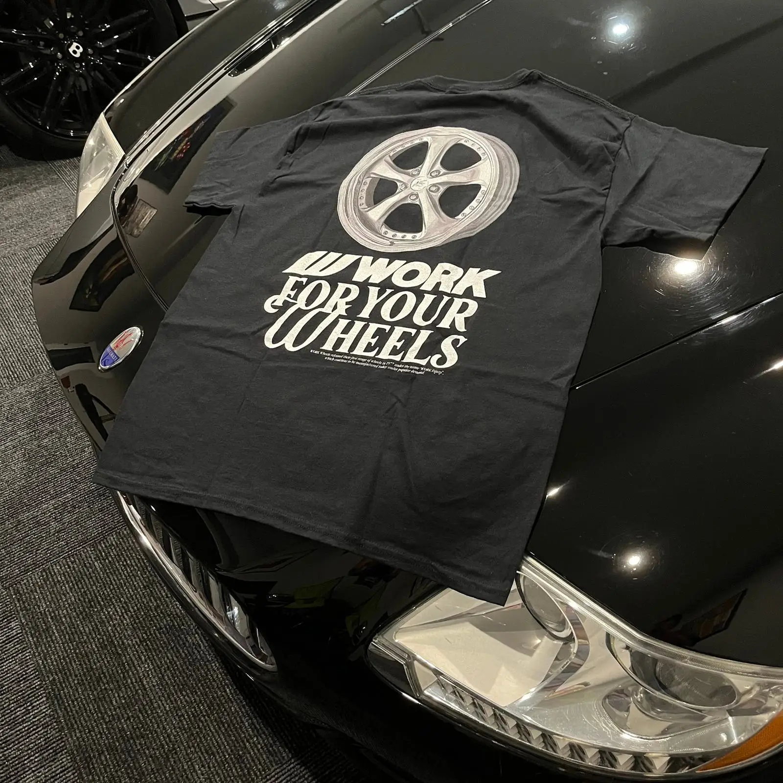 Vintage Fashion Wheel - ワークホイールズ VSKF Tシャツ JDM ドリフトカー愛好家向け ヴィンテージ風