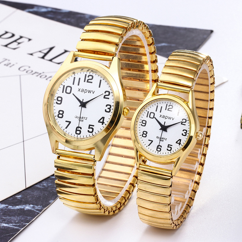 Vintage Fashion Watches - Mayzhisu-レトロな女性用クォーツ時計、スチールエラスティックストラップ、ヴィンテージブレスレット、ビジネス腕時計、時計ギフト