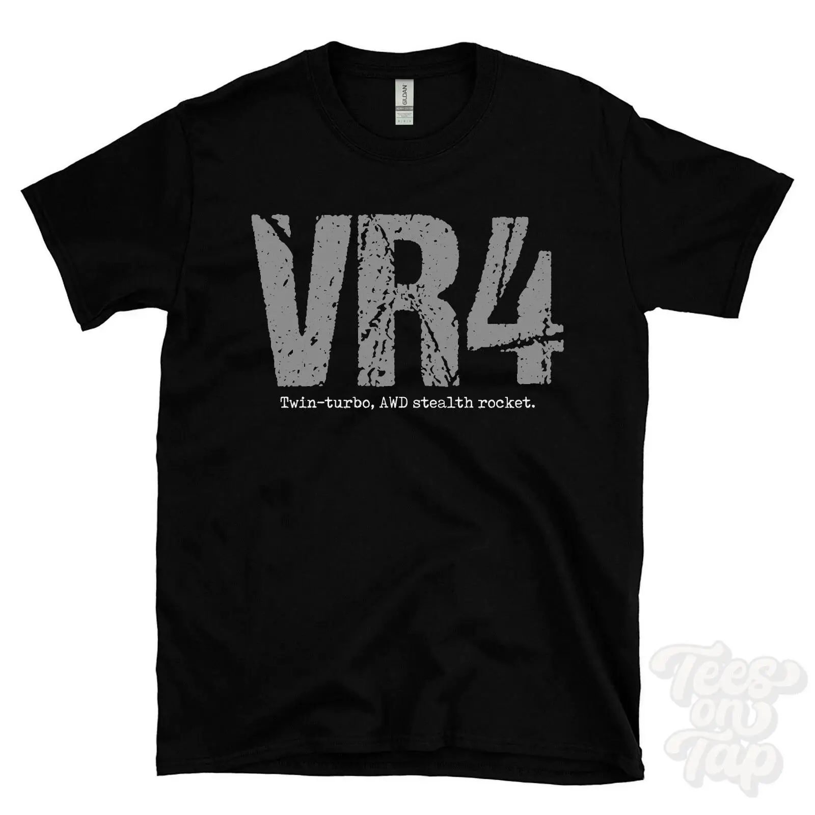 Vintage Fashion Wheel - VR4ツインターボ全輪駆動ステルスロケットTシャツ、カードライバー向け、ヴィンテージウォッシュ、ソフトファッション、カジュアル、スタイリッシュ、ユニセックス
