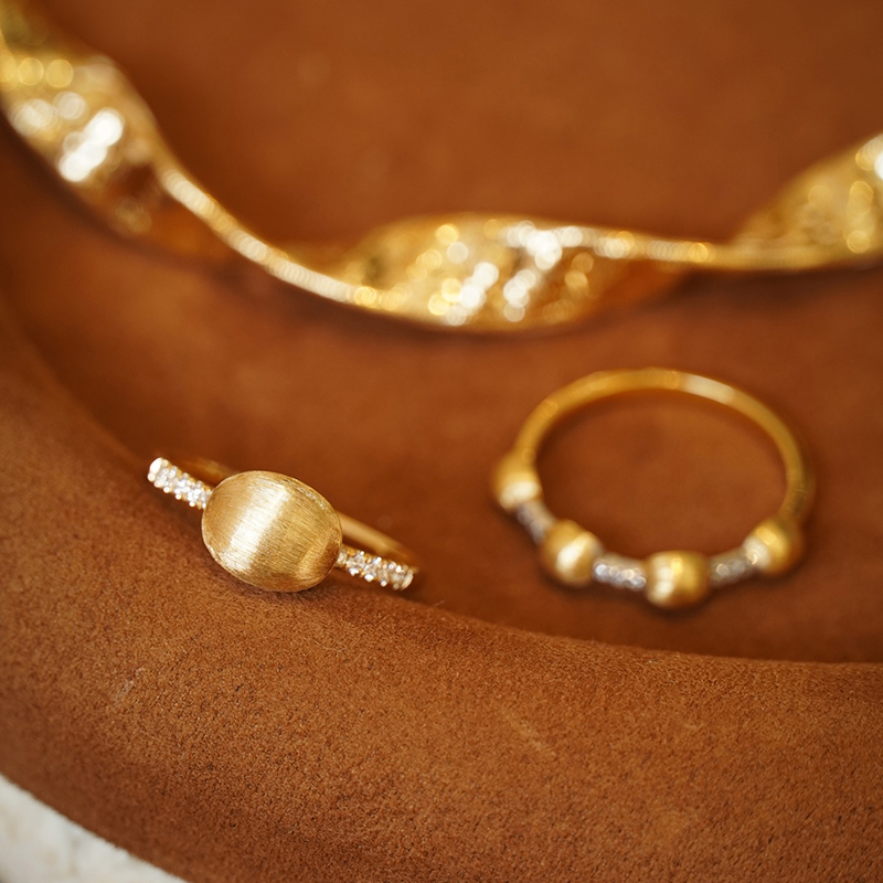 Aazuo ファッションヴィンテージジュエリーリアル 18  - Vintage Fashion Rings のレビューと価格