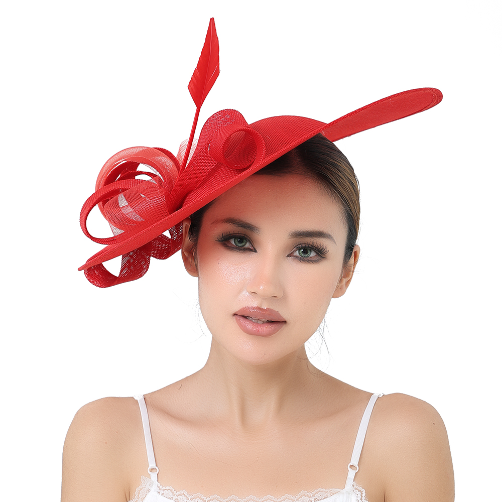 トレンディなワイドブリム女性用ファシネーターハット、ヘッドバ - Vintage Fashion Hats のレビューと価格