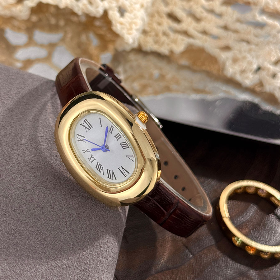 レディース 新品 オーバルバスタブ 卵型 ベルト クォーツ時 - Vintage Fashion Watches のレビューと価格