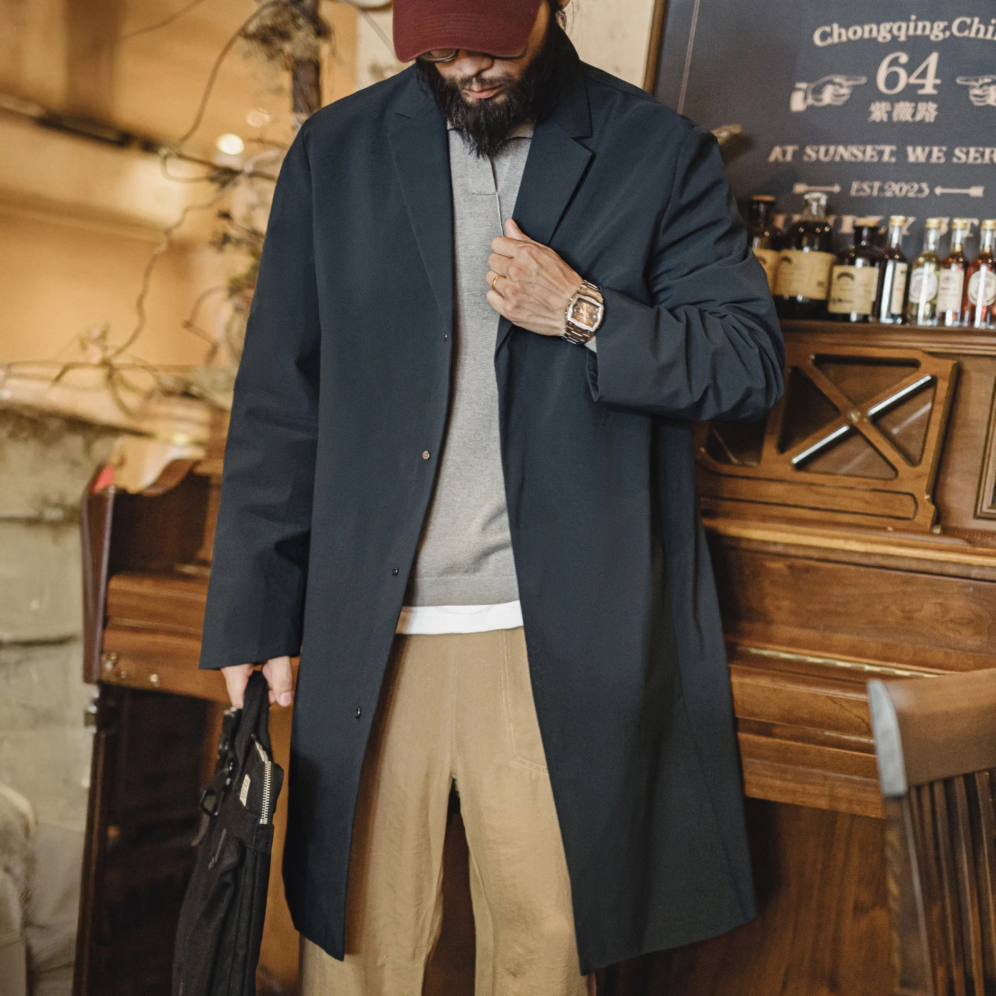 マデン メンズ トレンチコート ブリティッシュスタイル マッ - Vintage Windbreaker Nylon のレビューと価格