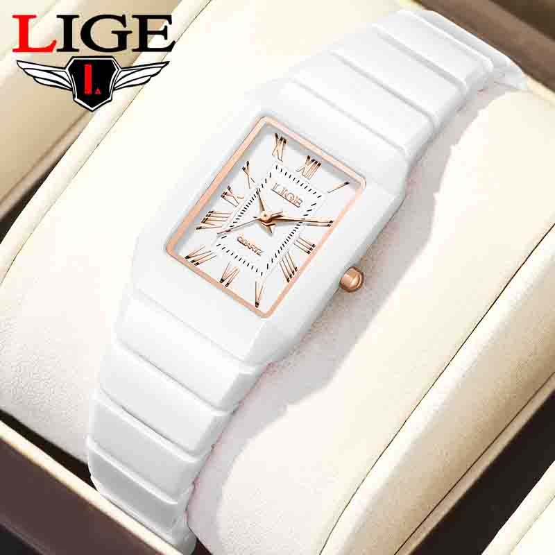 LIGE 腕時計 レディース腕時計ブランド セラミック ファ - Vintage Fashion Watches のレビューと価格