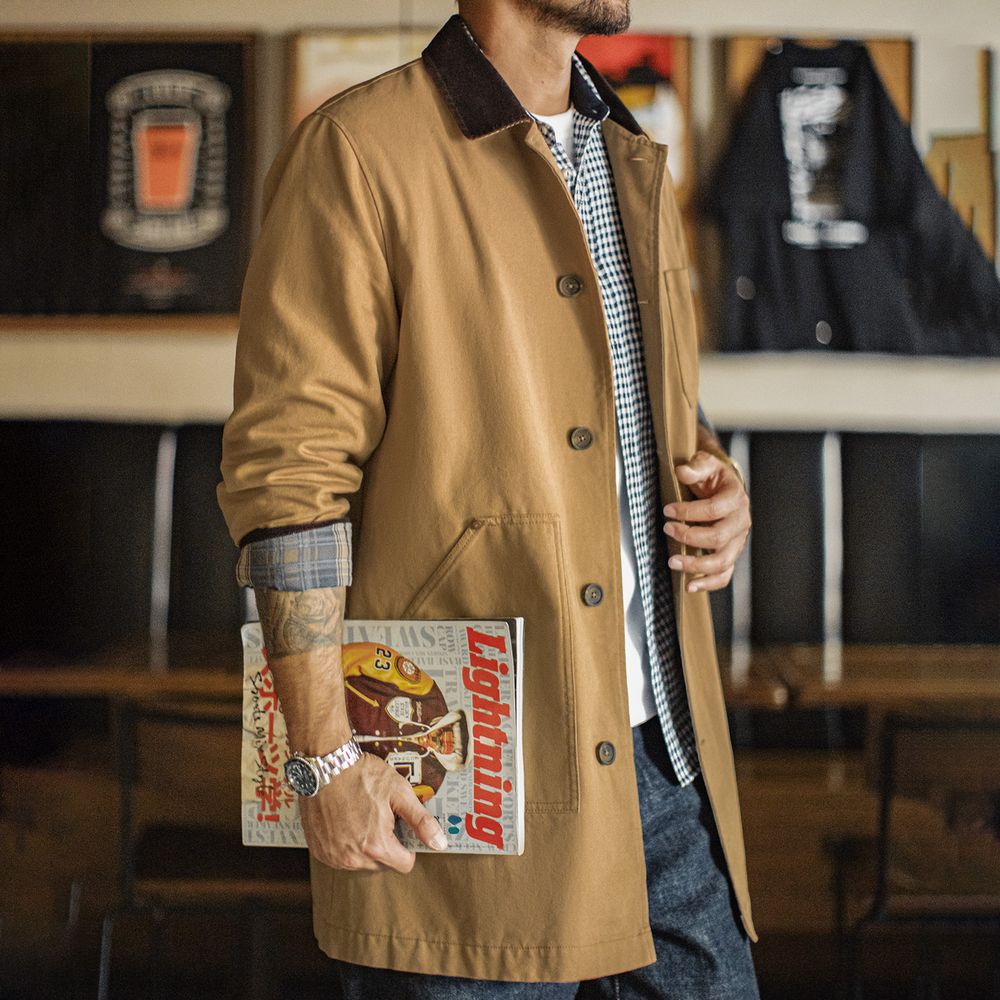 マデン メンズ ヴィンテージ ミシガン ジャケット カーキ  - Vintage Windbreaker Nylon のレビューと価格