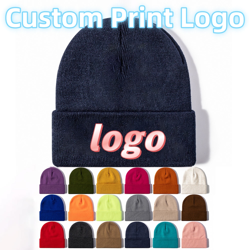カスタムプリントロゴ入り無地メンズ防風ニット帽、レディースヴ - Vintage Fashion Hats のレビューと価格