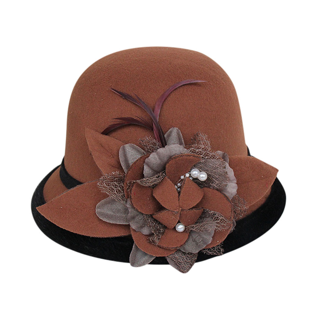 レディースエレガントな英国スタイルのファッションベレー帽ペイ - Vintage Fashion Hats のレビューと価格