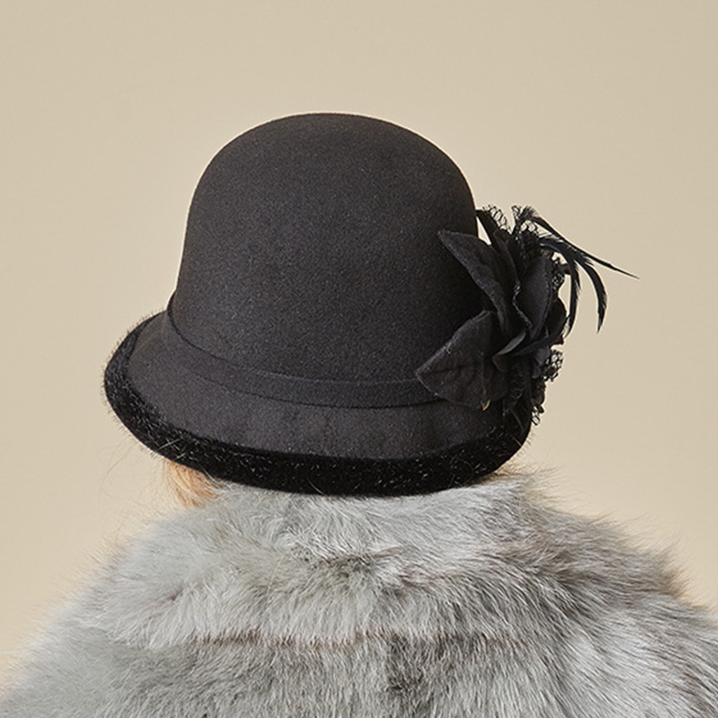 レディースエレガントな英国スタイルのファッションベレー帽ペイ - Vintage Fashion Hats のレビューと価格