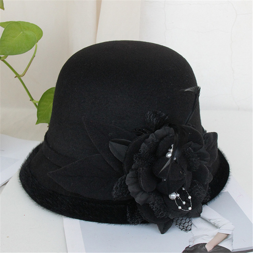 レディースエレガントな英国スタイルのファッションベレー帽ペイ - Vintage Fashion Hats のレビューと価格