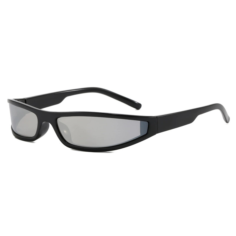 Y2K 細長の長方形ラップアラウンドサングラス レディース  - Vintage Fashion Glasses のレビューと価格