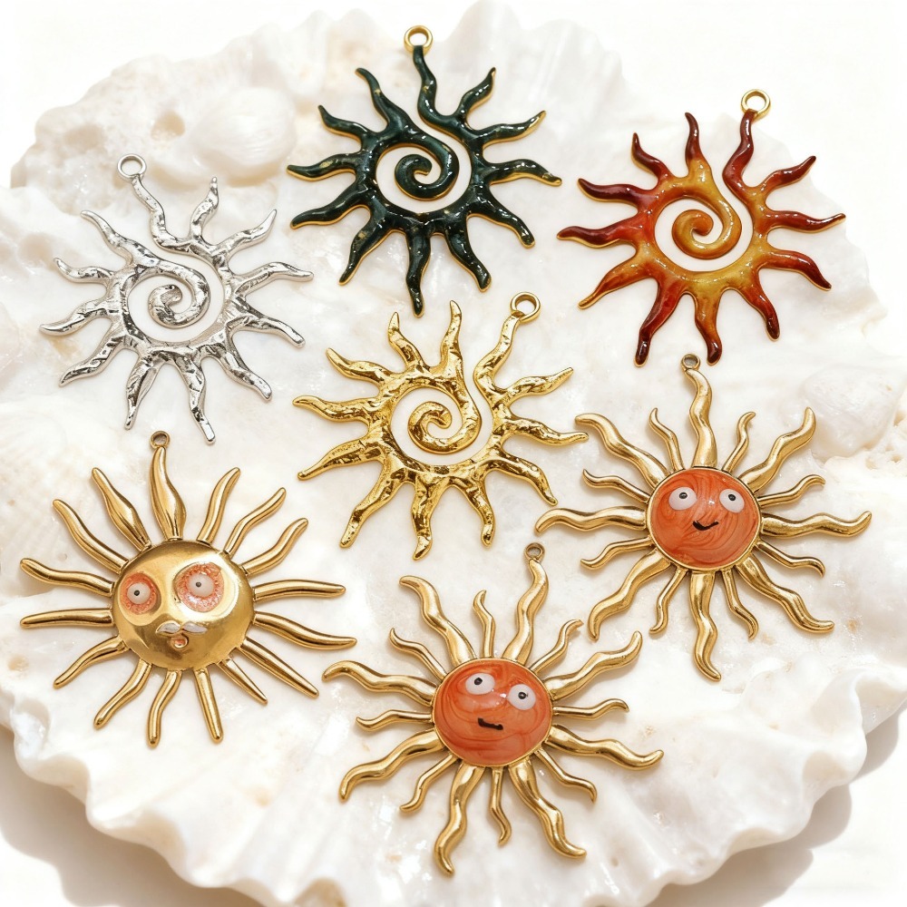 5 個ステンレス鋼ヴィンテージスパイラルサンゴールドメッキチ - Vintage Fashion Jewelry Necklaces のレビューと価格