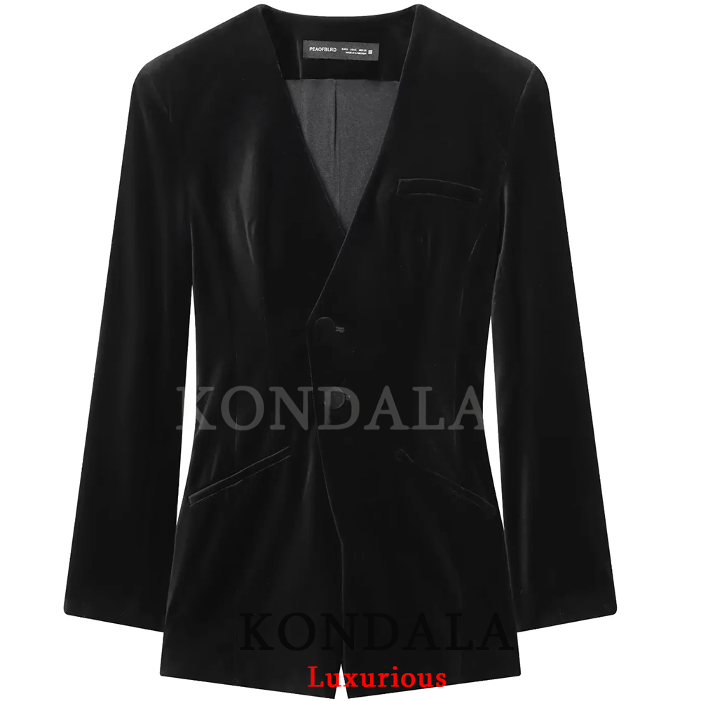 KONDALA ヴィンテージカジュアル レディース ブレザー - Velvet Blazer Vintage のレビューと価格