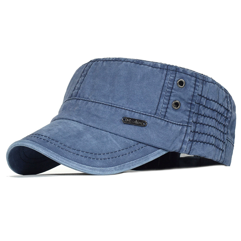 ユニセックス四季洗浄綿フラット帽子男性と女性のユニークなデザ - Vintage Fashion Hats のレビューと価格