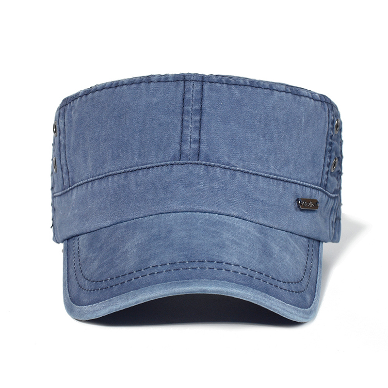 ユニセックス四季洗浄綿フラット帽子男性と女性のユニークなデザ - Vintage Fashion Hats のレビューと価格