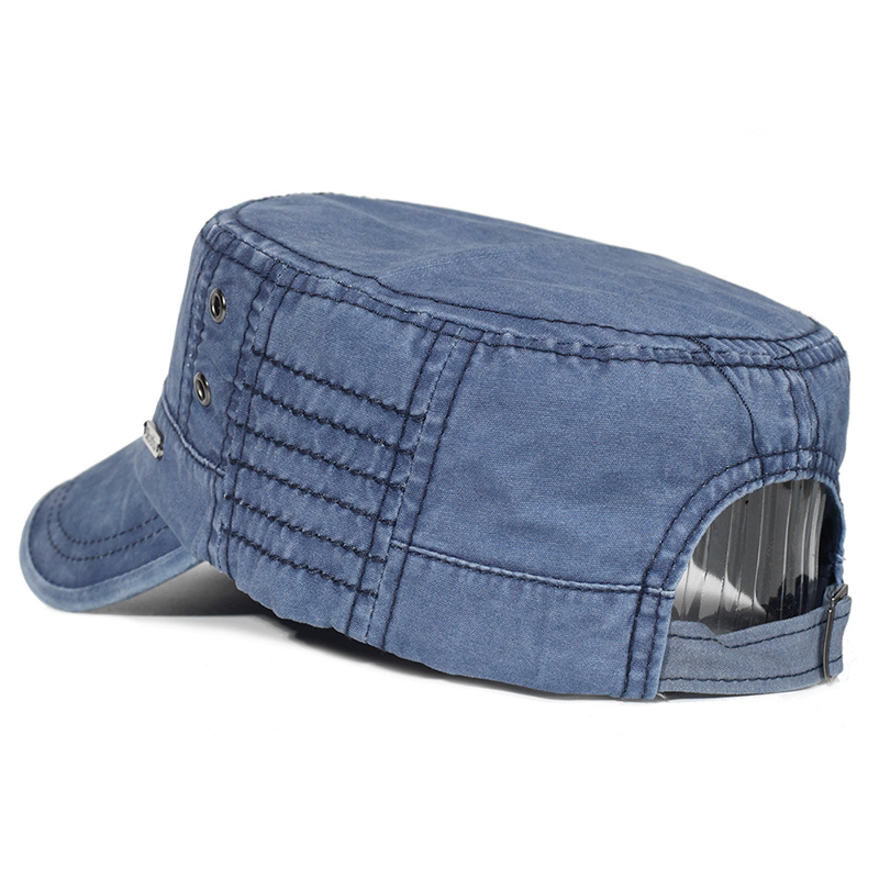 ユニセックス四季洗浄綿フラット帽子男性と女性のユニークなデザ - Vintage Fashion Hats のレビューと価格