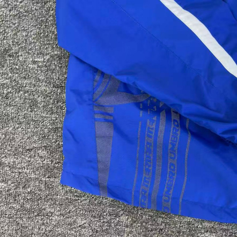 メンズ Y2K ブルーストライプ MERTRA フード付きウ - Vintage Windbreaker Nylon のレビューと価格