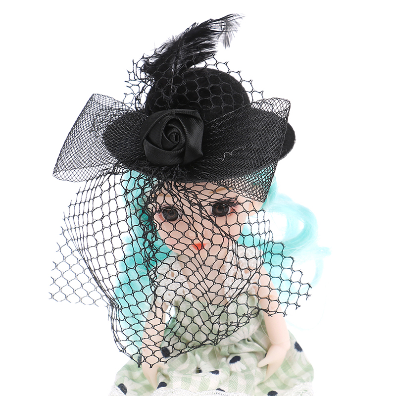1個7センチメートル人形ファッション女性山高帽ヴィンテージ人 - Vintage Fashion Hats のレビューと価格