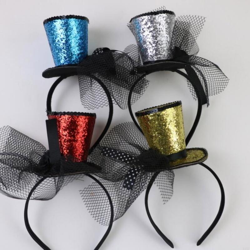 49MFベールトップハット魅力者ヘアフープオペラティーハット - Vintage Fashion Hats のレビューと価格