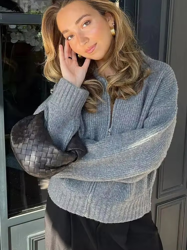 HH ヴィンテージ女性ソリッドニットコート長袖 O ネックジ - Crop Cardigan Vintage のレビューと価格