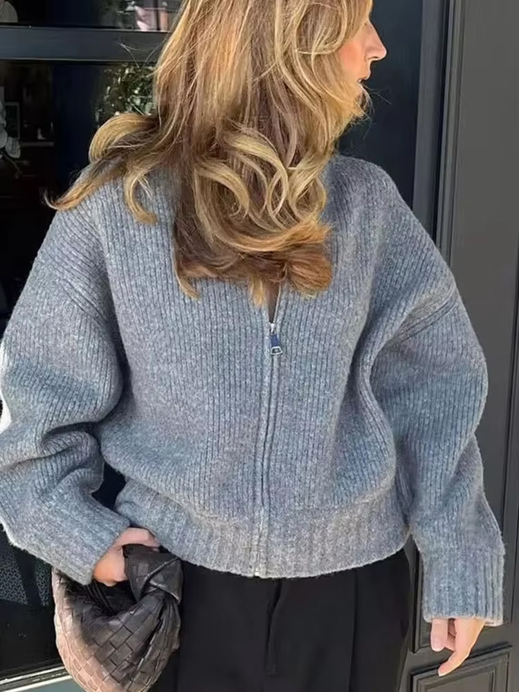 HH ヴィンテージ女性ソリッドニットコート長袖 O ネックジ - Crop Cardigan Vintage のレビューと価格