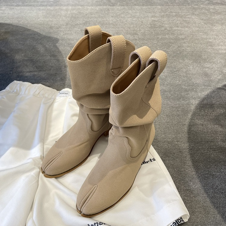 ファッションヴィンテージブーツ スプリットトゥ 韓国風チャン - Vintage Fashion Design のレビューと価格