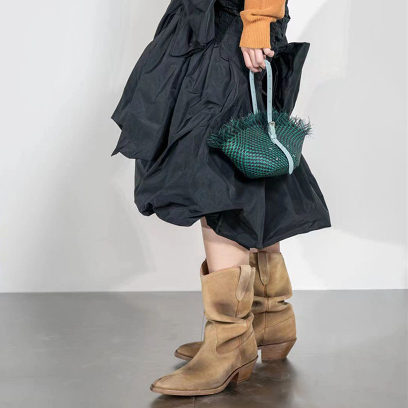 ファッションヴィンテージブーツ スプリットトゥ 韓国風チャン - Vintage Fashion Design のレビューと価格