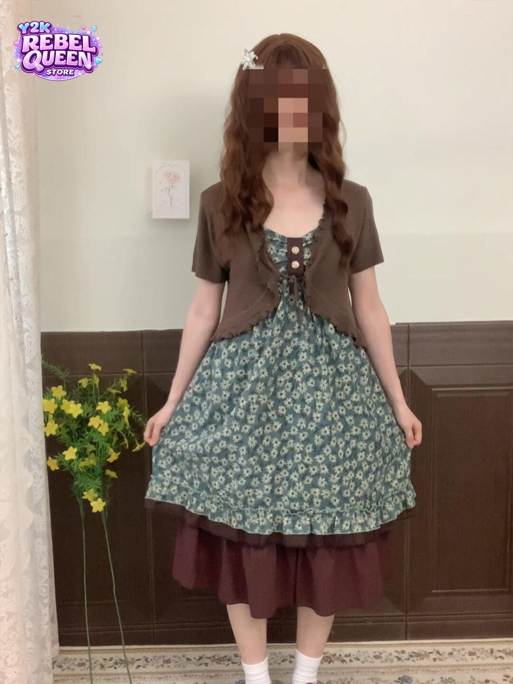 ヴィンテージスウィートキャミソールドレスセット レディース  - Crop Cardigan Vintage のレビューと価格