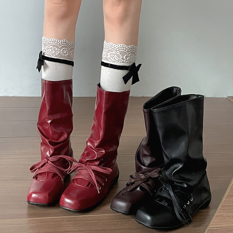 ヴィンテージフラット女性ウエスタンカウボーイブーツファッショ - Vintage Fashion Ladies のレビューと価格