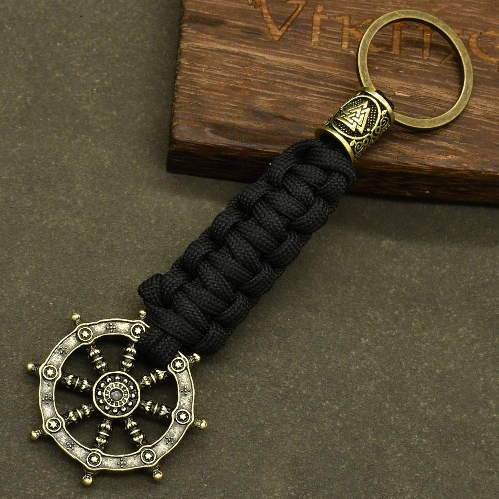 1個入り 生命の輪 サムサラ仏教のお守りペンダントキーホルダ - Vintage Fashion Wheel のレビューと価格