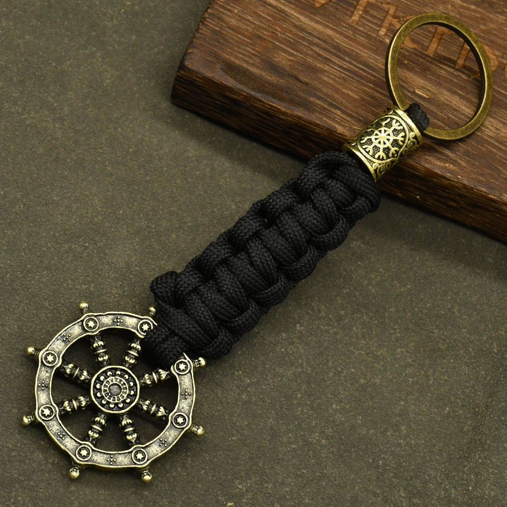 1個入り 生命の輪 サムサラ仏教のお守りペンダントキーホルダ - Vintage Fashion Wheel のレビューと価格