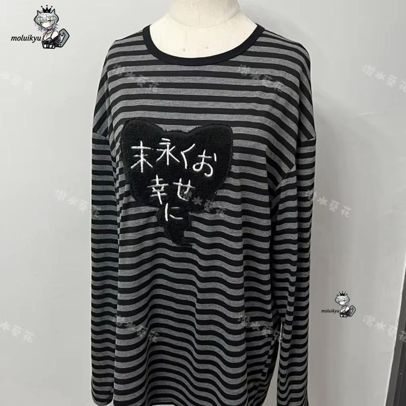Y2K アメリカンパンクヴィンテージ O ネック長袖シャツオ - Vintage Fashion Design のレビューと価格