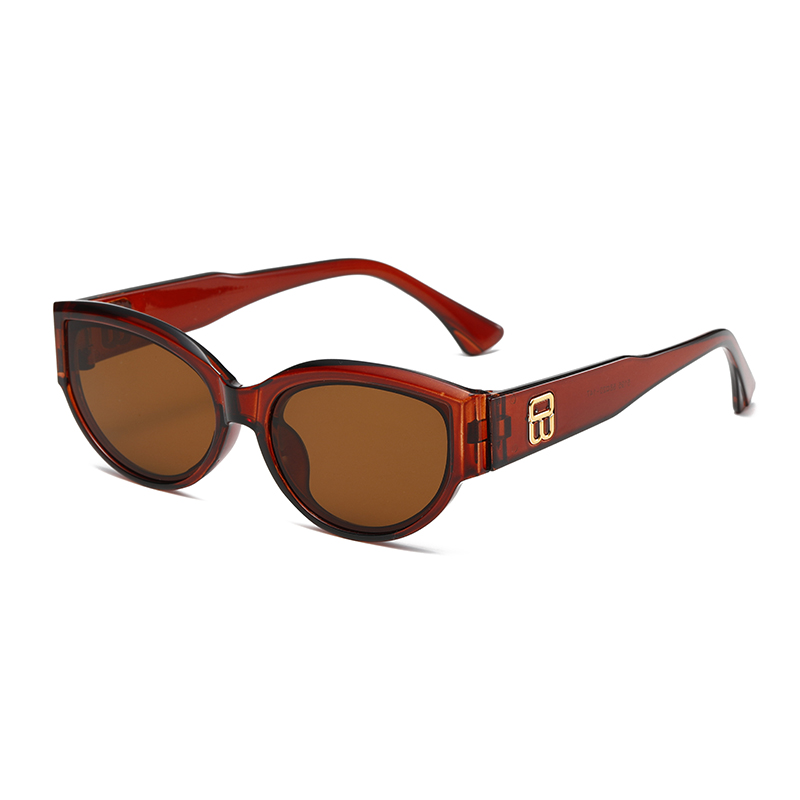 女性レトロキャットアイサングラス小さなオーバルシェード UV - Vintage Fashion Glasses のレビューと価格