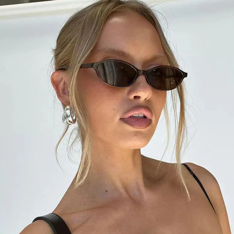 レトロオーバルフレームサングラスファッション女性トレンディな - Vintage Fashion Glasses のレビューと価格