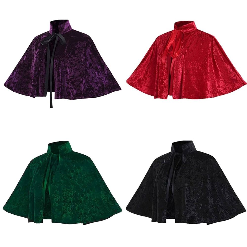 新しいヴィンテージコスプレベルベットケープビクトリア朝カーニ - Velvet Blazer Vintage のレビューと価格