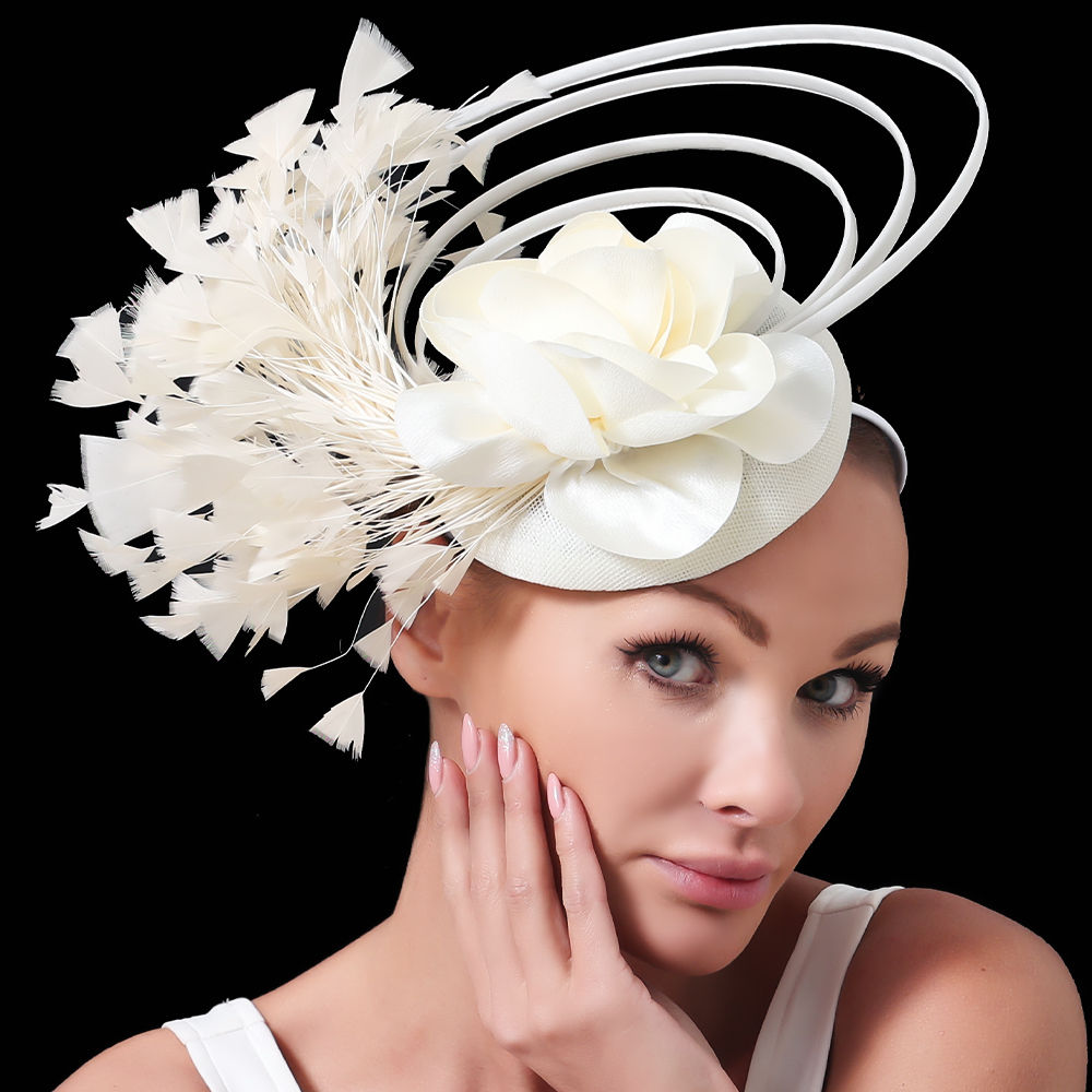 美容ピンクレディースイベントファシネーター帽子レディースヴィ - Vintage Fashion Hats のレビューと価格