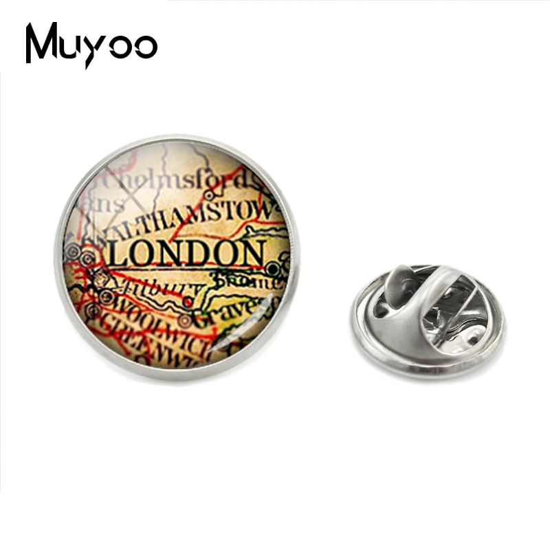 2019新ヴィンテージ世界都市マップラペルピンパリロンドンマ - Vintage Fashion Paris のレビューと価格
