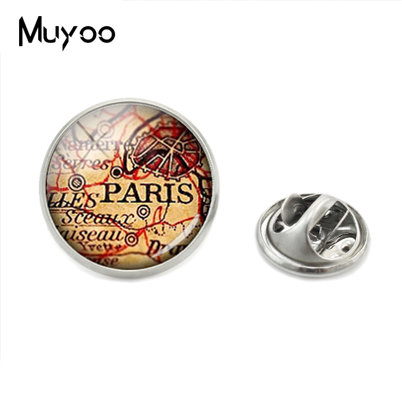 2019新ヴィンテージ世界都市マップラペルピンパリロンドンマ - Vintage Fashion Paris のレビューと価格
