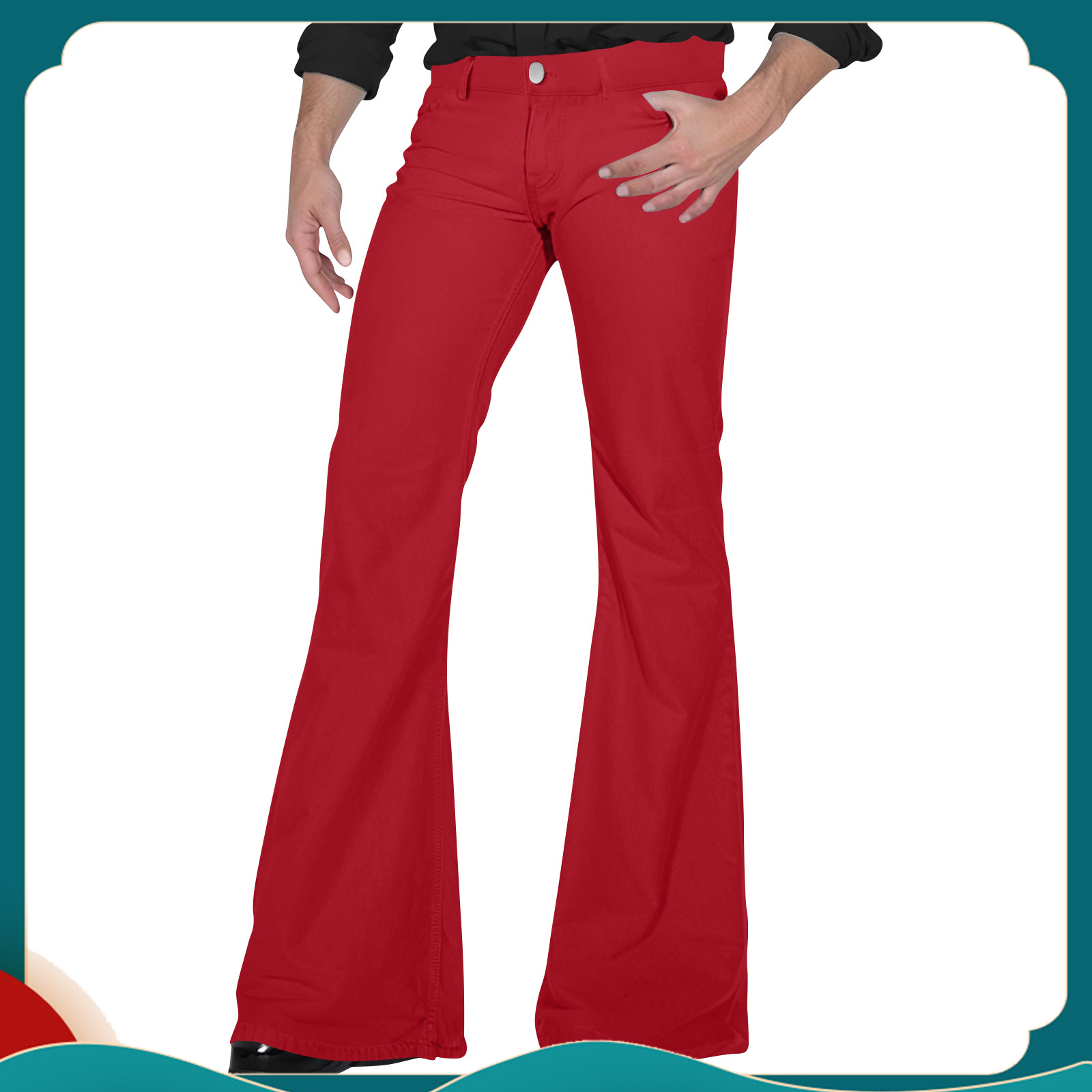 メンズレトロフレアパンツ,エレガントなヴィンテージパンツ,ダ - Retro Track Pant のレビューと価格