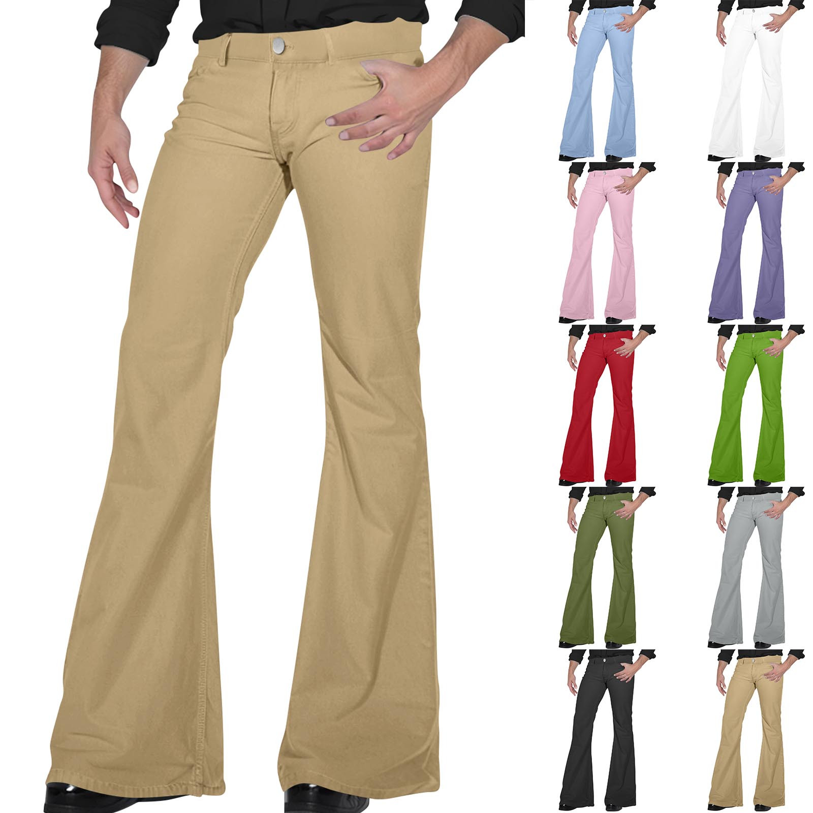 メンズレトロフレアパンツ,エレガントなヴィンテージパンツ,ダ - Retro Track Pant のレビューと価格