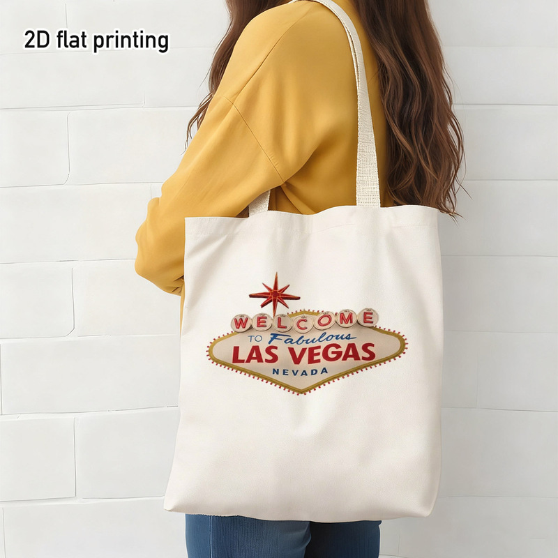 ヴィンテージのラスベガスウェルカムサイン入りトートバッグ、旅 - Vintage Vegas Fashion のレビューと価格