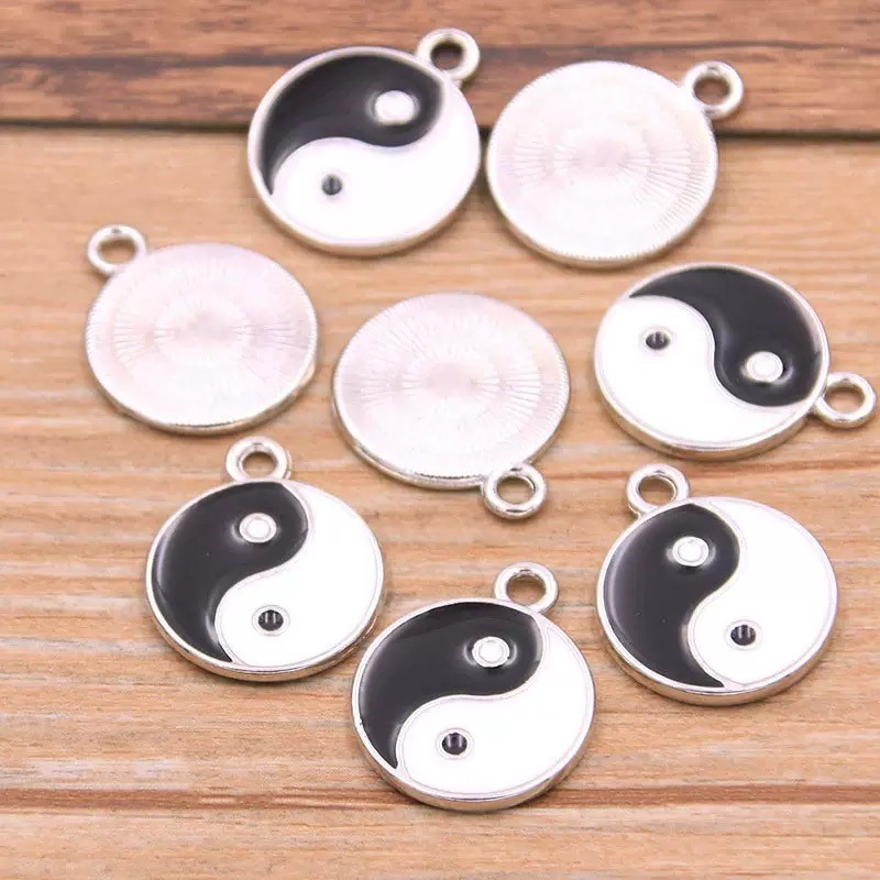 10/20個 合金製太極拳チャーム 陰陽ペンダント DIYジ - Vintage Fashion Jewelry Necklaces のレビューと価格