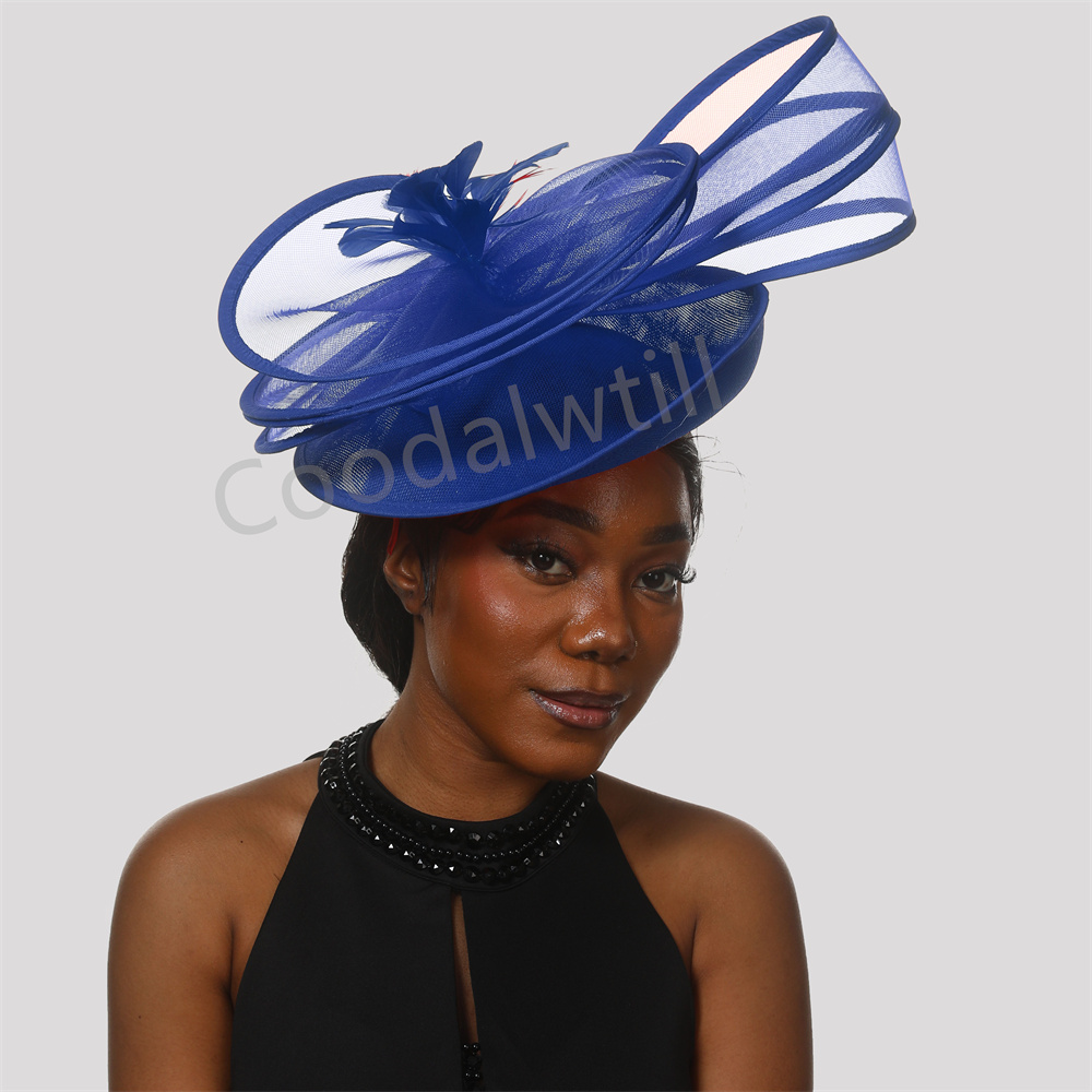 女性のためのフェザーダービーハット、花のモチーフ、フォーマル - Vintage Fashion Hats のレビューと価格